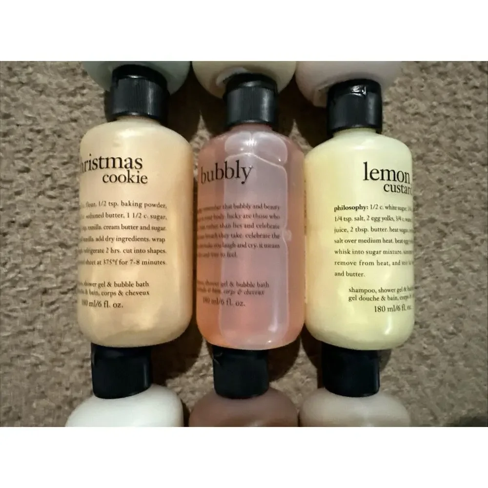 9 NEW Philosophy Various Scents 3-in-1 Shower Gel Shampoo Bath 6 oz Each SEALED